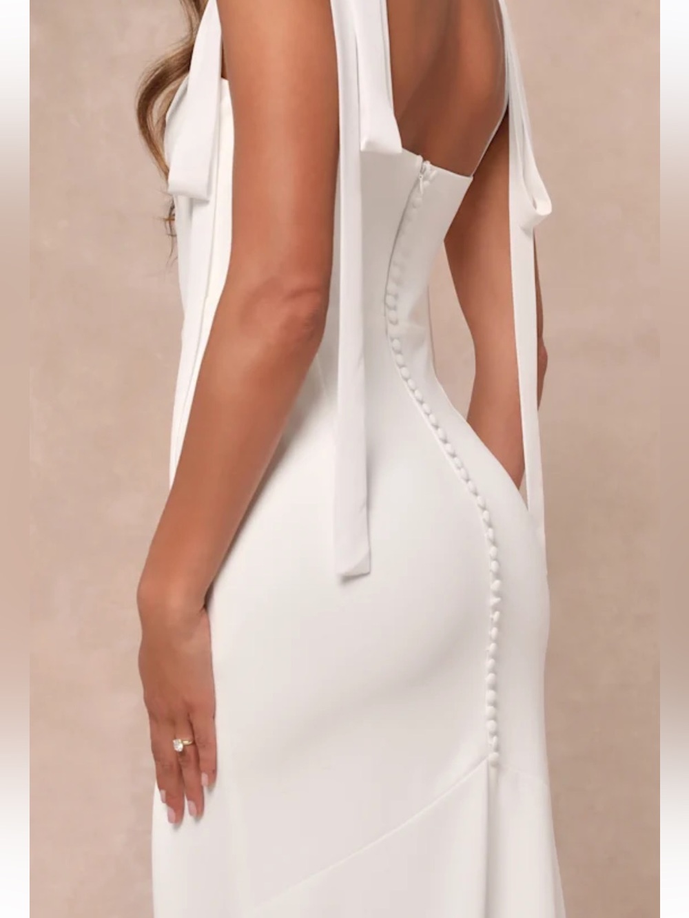 Lulus Splendid Love White Bustier Tie-Strap Mermaid Maxi Dress - Picture 3 of 11